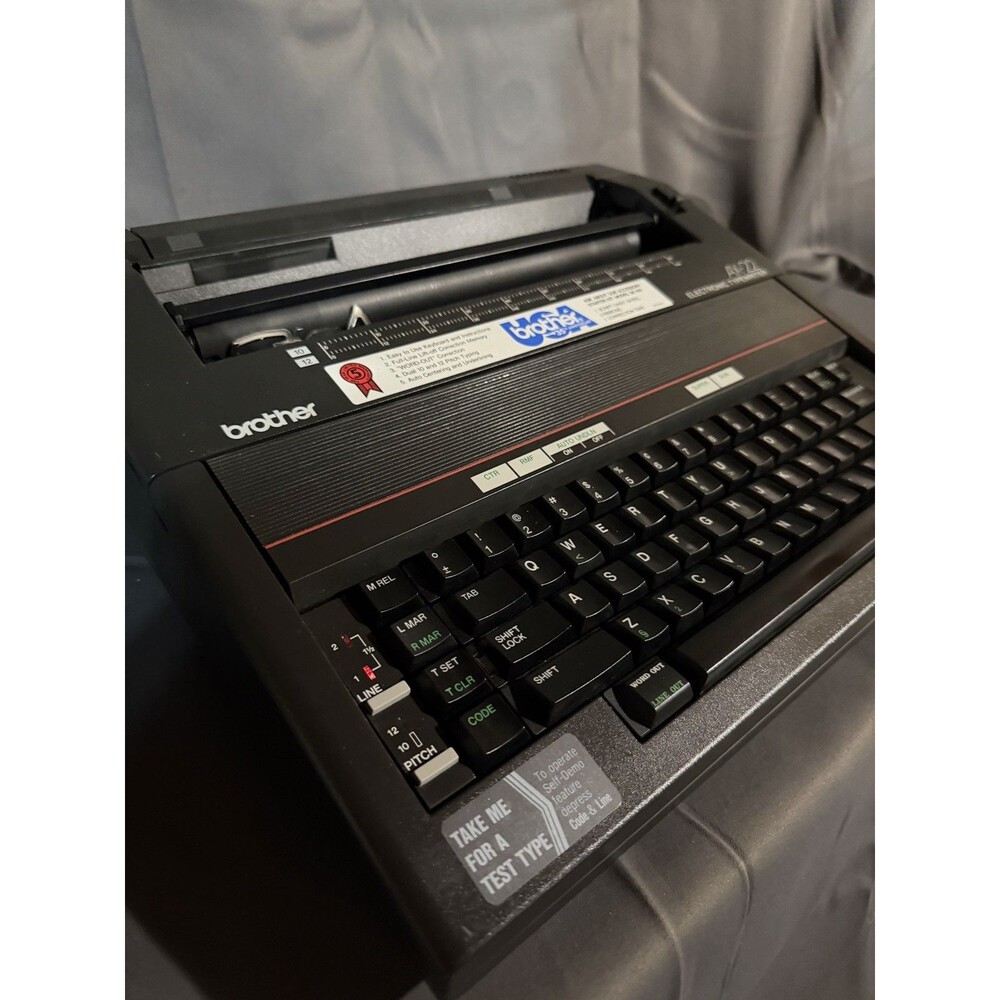 Vintage Brother AX-22 Electronic Typewriter Powers On Untested Parts Repair